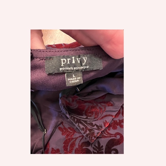 Lulus x Privy Fitted Mini Dress Size Large EUC Plum Purple Bodycon - Picture 4 of 4